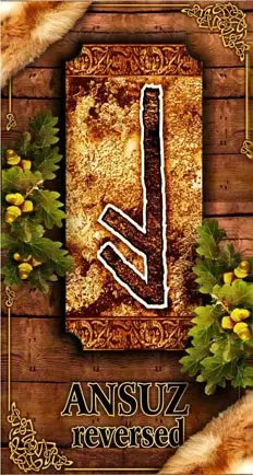 Ansuz rune reversed reading meaning