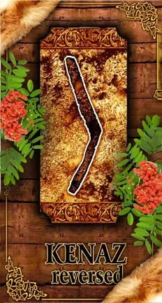 Kenaz rune reversed reading meaning